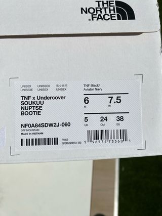 TNF Undercover Soukuu Nuptse Bootie