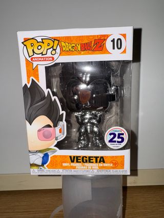 funko pop Dragon ball Vegeta funimation cromado10 