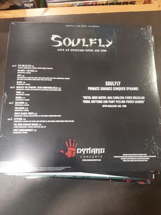 Vinilo y Cd Soulfly "Dynamo  open air 1998"