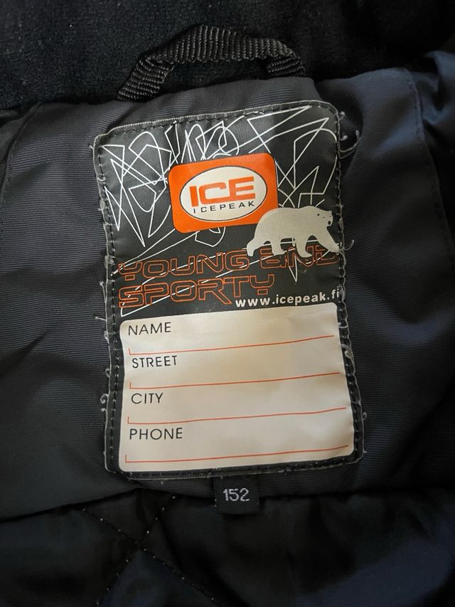 Abrigo nieve talla 12 años niño niña