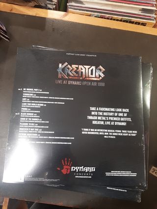 Vinilo y Cd  Kreator live Dynamo 1998