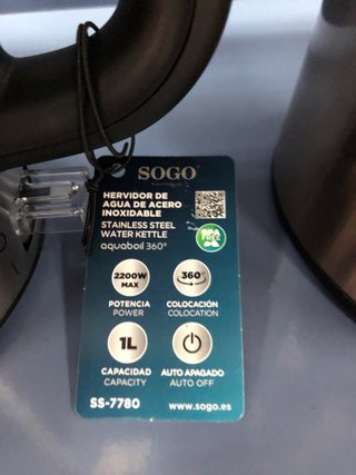 Hervidor 1L Sogo Inox