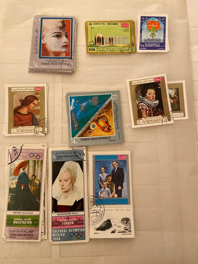 44. sellos de Yemen anteriores a1970