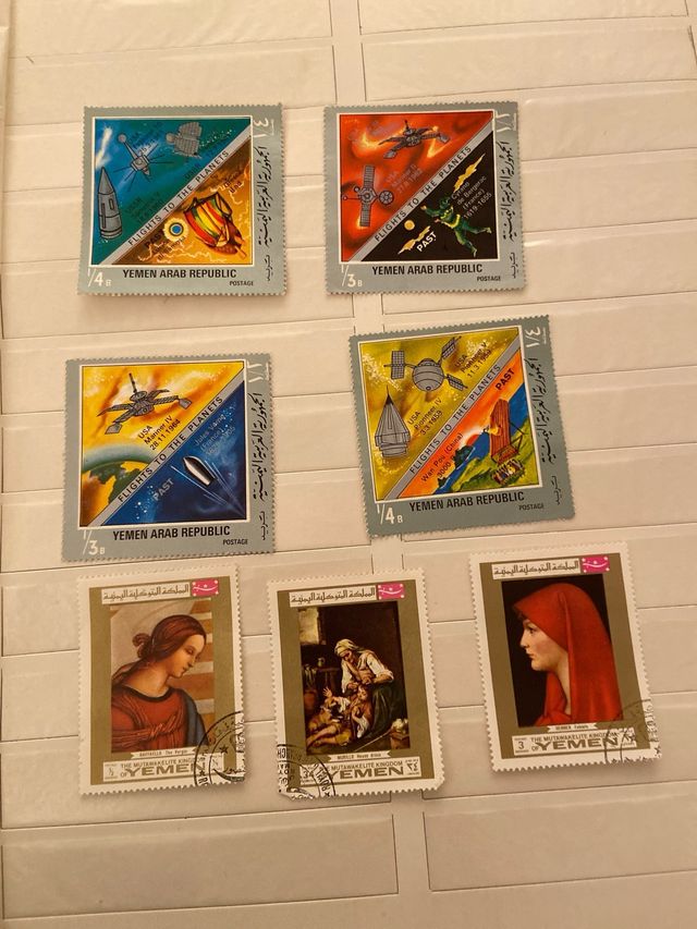 44. sellos de Yemen anteriores a1970