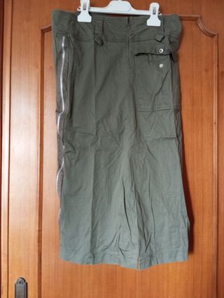 Gonna lunga verde militare