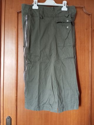 Gonna lunga verde militare