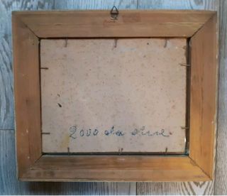 Dipinto del 1900 con cornice coeva