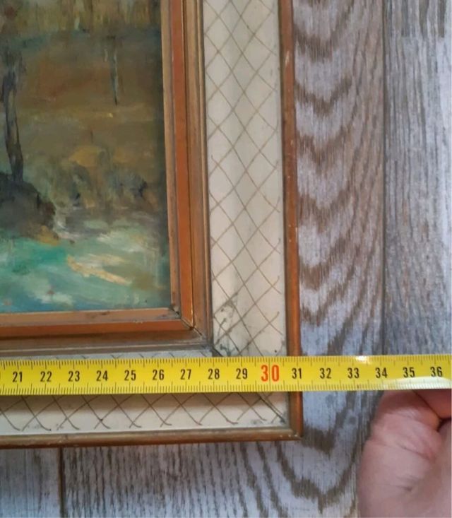 Dipinto del 1900 con cornice coeva