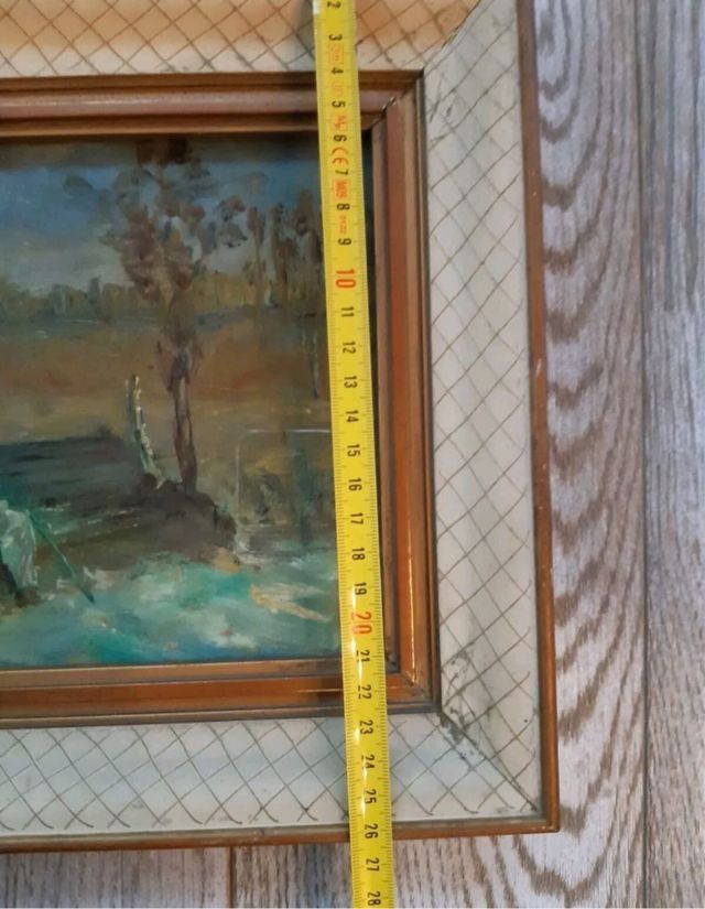 Dipinto del 1900 con cornice coeva