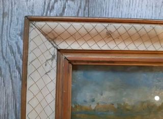 Dipinto del 1900 con cornice coeva