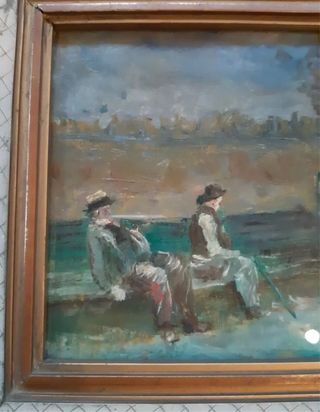 Dipinto del 1900 con cornice coeva