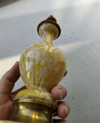 Art Dèco lampada vetro/bronzo 1930