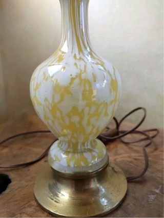 Art Dèco lampada vetro/bronzo 1930