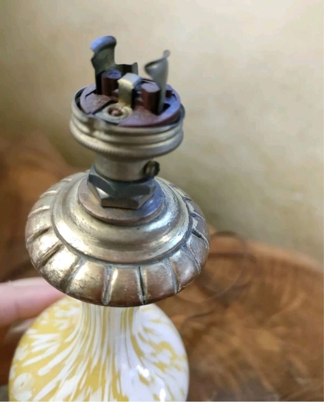 Art Dèco lampada vetro/bronzo 1930