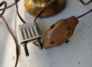 Art Dèco lampada vetro/bronzo 1930