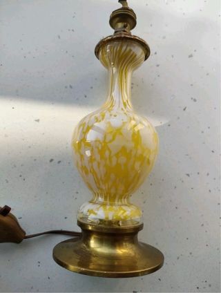 Art Dèco lampada vetro/bronzo 1930