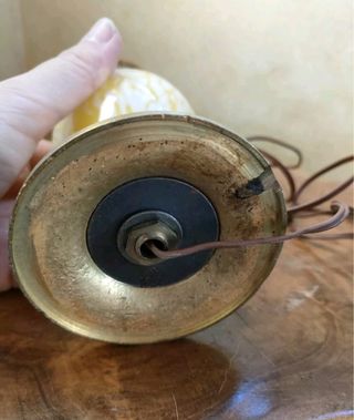 Art Dèco lampada vetro/bronzo 1930