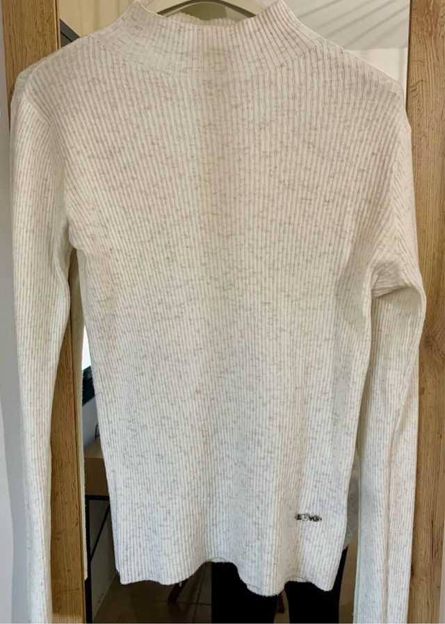 Jersey punto fino crudo hilo platedo