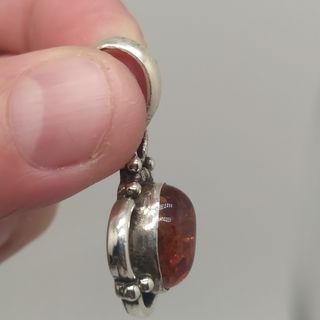 Colgante de Plata de Ley 925 y Ambar