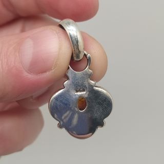 Colgante de Plata de Ley 925 y Ambar