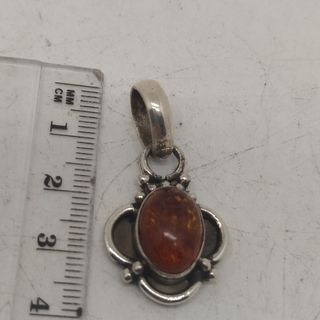 Colgante de Plata de Ley 925 y Ambar