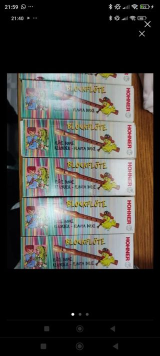 Flauta hohner dulce madera