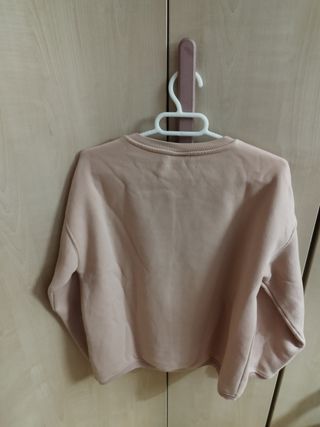 Sudadera rosa zara 
