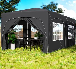 Carpa plegable 6x3 gris oscuro NUEVA