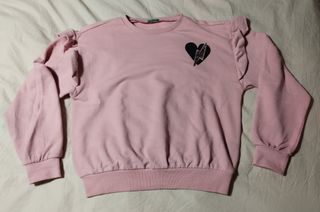 Sudadera rosa Benetton 