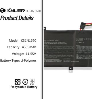 KYUER 50Wh C31N1620 ASUS Zenbook UX430 BX430 SERIE