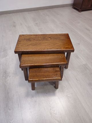 Tavolini da caffè rustici solidi 3 in 1