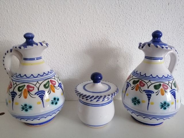 Set olio, aceto e sale
