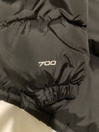 The North Face plumon 700 color negro