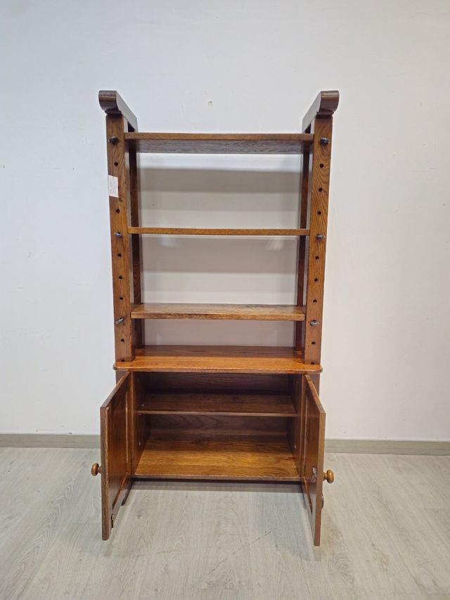 Libreria Rustica Maciza de Roble