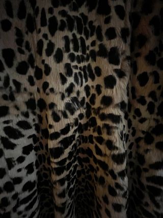 Abrigo de piel leopardo autentica
