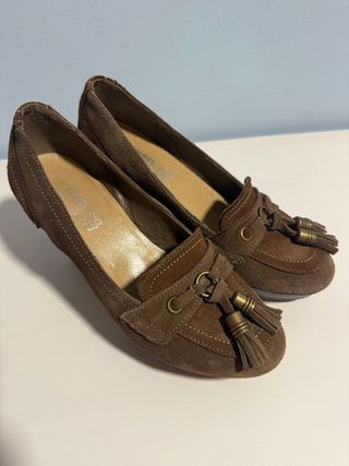 Zapatos de tacon altos talla 36 piel