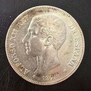 Moneda de plata año 1876