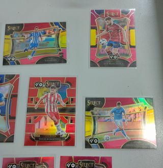 x10 cromos Select La liga Red Paralel