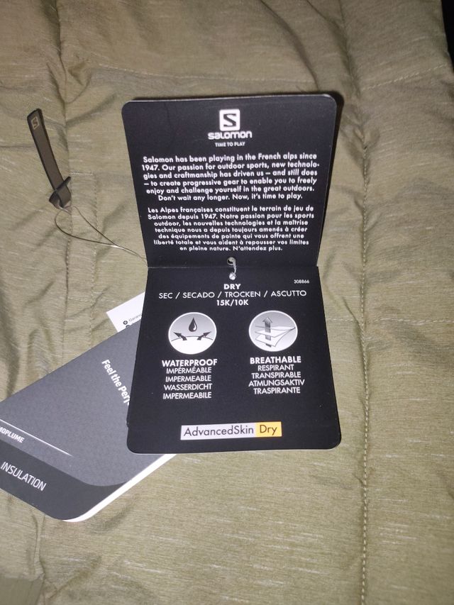 Chaqueta cálida y cómoda Salomon 