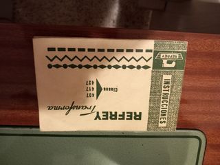 Máquina de coser refrey