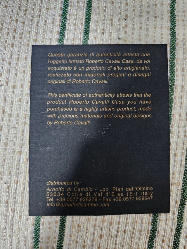 Roberto Cavalli vassoio