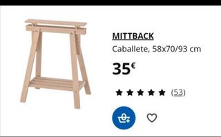 2 Cavalletti IKEA regolabili in altezza