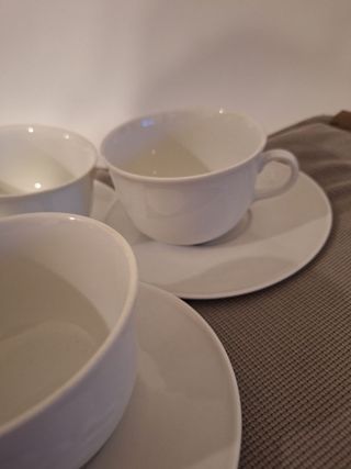 SET 3 TAZZE IN PORCELLANA