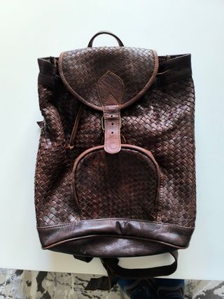 Mochila de cuero
