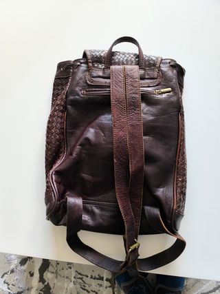 Mochila de cuero