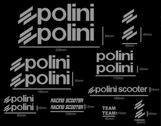 Kit pegatinas logos POLINI
