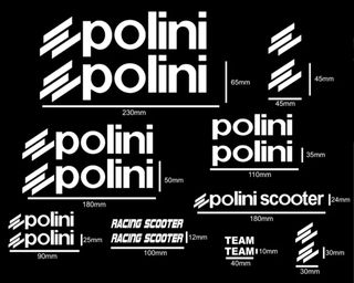 Kit pegatinas logos POLINI