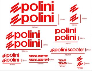 Kit pegatinas logos POLINI