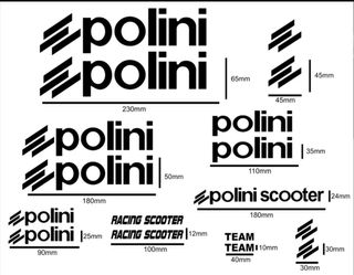 Kit pegatinas logos POLINI