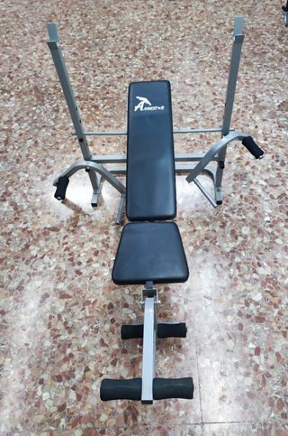Banco de pesas, musculación 